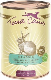 Produktbild von Terra Canis Hund Nassfutter Classic Adult Kaninchen glutenfrei 6x400 g - 6 x 400 g