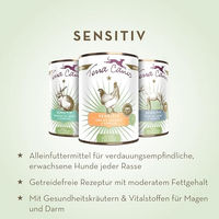Produktbild von Terra Canis Hund Nassfutter Huhn Sensitive Getreidefrei 6x400g - 6 x 400 g