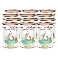 Produktbild von Terra Canis Hund Nassfutter Kaninchen mit Kürbis und Blaubeere Sensitive Getreidefrei 12x400g - 12 x 400 g