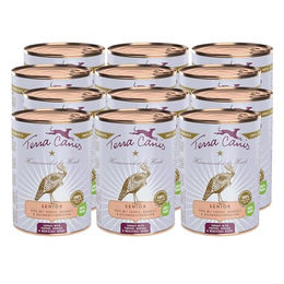 Produktbild von Terra Canis Hund Nassfutter Senior Pute mit Papaya und Borretsch 12x400g mit hohem Fleischanteil - 12 x 400 g