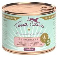 Produktbild von Terra Canis Hundefutter Adult Huhn mit Pastinaken, Brombeeren und Löwenzahn Getreidefrei und Glutenfrei 12x200 g - 12 x 200 g