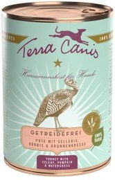 Produktbild von Terra Canis Hundefutter Adult Pute Getreidefrei und Glutenfrei mit hohem Fleischanteil 6x400 g
