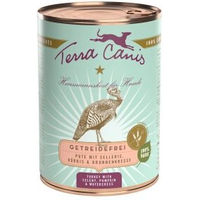 Produktbild von Terra Canis Hundefutter Adult Pute Getreidefrei und Glutenfrei mit hohem Fleischanteil 6x400 g