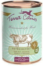 Produktbild von Terra Canis Hundefutter Adult Rind Getreidefrei mit hohem Fleischanteil 6x400 g - 6 x 400 g