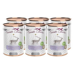 Produktbild von Terra Canis Hundefutter Antilope mit Kartoffel Hypoallergen Getreidefrei und Glutenfrei 6x400g - 6 x 400 g