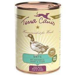 Terra Canis Hundefutter Ente mit Naturreis, Roter Bete, Birne und Sesam, Stückchen in Sauce, Glutenfrei, Hoher Fleischanteil, 400 g - 6 x 400 g – Bild 1 von 3
