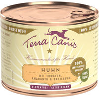 Produktbild von Terra Canis Hundefutter Huhn mit Amaranth, Tomate und Basilikum Stückchen in Sauce Glutenfrei 12 x 200 g - 12 x 200 g