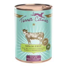 Terra Canis Hundefutter Kalb mit Petersilienwurzel, Mango und Johannisbeere getreidefrei Adult 12x400g – Bild 1 von 2