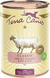 Produktbild von Terra Canis Hundefutter Lamm mit Zucchini 6x400g