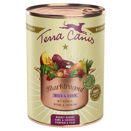 Terra Canis Hundefutter Marktragout Wild und Huhn mit Kürbis, Birne und Thymian, getreidefrei und glutenfrei, 6 x 385 g - 6 x 385 g – Bild 1 von 4