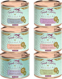 Produktbild von Terra Canis Hundefutter Mix 6 Sorten Stückchen in Sauce Getreidefrei Adult 12 x 200 g - 12 x 200 g