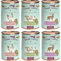 Produktbild von Terra Canis Hundefutter Mixpaket Getreidefrei und Glutenfrei mit Rind Huhn und Wild 6 x 400 g - 6 x 400 g