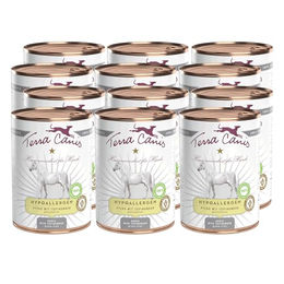 Produktbild von Terra Canis Hundefutter Pferd mit Tobinambur Hypoallergenes Nassfutter Getreidefrei und Glutenfrei 12x400g - 12 x 400 g