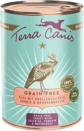 Produktbild von Terra Canis Hundefutter Pute mit Sellerie, Kürbis und Brunnenkresse getreidefrei Adult 12x400g