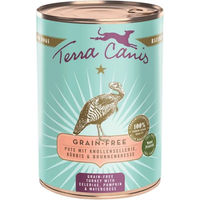 Produktbild von Terra Canis Hundefutter Pute mit Sellerie, Kürbis und Brunnenkresse getreidefrei Adult 12x400g