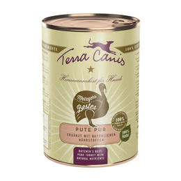 Terra Canis Hundefutter Pute Stückchen in Sauce getreidefrei monoprotein 12 x 400 g - 12 x 400 g – Bild 1 von 2