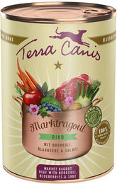Terra Canis Hundefutter Ragout Rind mit Brokkoli getreidefrei Adult 6x385g – Bild 1 von 3