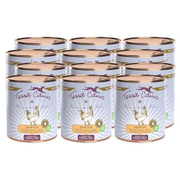 Produktbild von Terra Canis Hundefutter Senior Huhn mit Gurke Kürbis und Gesundheitskräutern getreidefrei 12x800g - 12 x 800 g