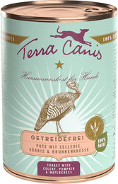 Terra Canis Hundefutter Sensitive Pute mit Sellerie, Kürbis und Kamille getreidefrei 6 x 400 g - 6 x 400 g – Bild 1 von 5