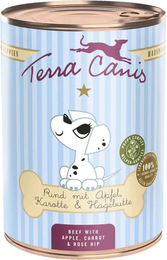 Produktbild von Terra Canis Hundefutter Welpe Rind mit Stückchen in Sauce 12x400g