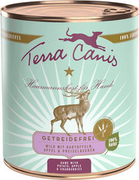 Terra Canis Hundefutter Wild mit Kartoffeln, Apfel und Preiselbeeren getreidefrei 6 x 800 g - 6 x 800 g – Bild 1 von 7