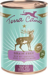 Produktbild von Terra Canis Hundefutter Wild mit Kartoffeln, Apfel und Preiselbeeren getreidefrei 6x400g - 6 x 400 g