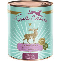 Produktbild von Terra Canis Hundefutter Wild mit Stückchen in Sauce getreidefrei und laktosefrei Adult 6x800g