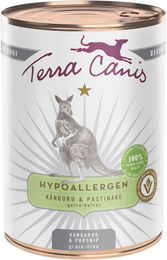 Produktbild von Terra Canis Hypoallergenes Hund Nassfutter Känguru mit Pastinake 6x400g