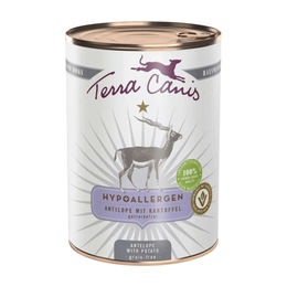 Produktbild von Terra Canis Hypoallergenes Hundefutter Antilope mit Kartoffel Monoprotein Nassfutter Adult 6 x 400 g - 6 x 400 g