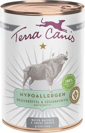 Produktbild von Terra Canis Hypoallergenes Hundefutter Wasserbüffel mit Süßkartoffel 6x400g