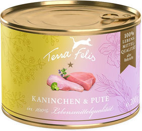 Terra Canis Katzen Nassfutter Kaninchen & Pute Stückchen in Sauce Getreidefrei Adult 12 x 200 g - 12 x 200 g – Bild 1 von 2