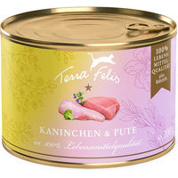Produktbild von Terra Canis Katzen Nassfutter Kaninchen & Pute Stückchen in Sauce Getreidefrei Adult 12 x 200 g - 12 x 200 g