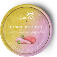 Produktbild von Terra Canis Katzenfutter Kaninchen & Pute getreidefrei mit hohem Fleischanteil 12x80g