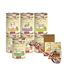 Produktbild von Terra Canis Kennenlernpaket M Classic Hundefutter für Adult, 7x400g mit Canireo und Gartendrops, glutenfrei und allergenarm - 7 x 400 g