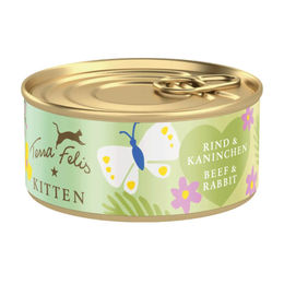 Terra Canis Kitten Nassfutter Rind und Kaninchen Stückchen in Sauce 18 x 70 g getreidefrei - 18 x 70 g – Bild 1 von 2