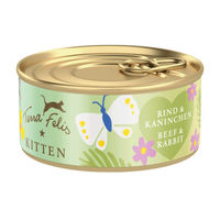 Produktbild von Terra Canis Kitten Nassfutter Rind und Kaninchen Stückchen in Sauce 18 x 70 g getreidefrei - 18 x 70 g