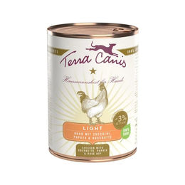 Produktbild von Terra Canis Light Hundefutter Huhn mit Zucchini Papaya und Hagebutte Getreidefrei 6 x 400 g - 6 x 400 g