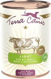 Produktbild von Terra Canis Light Hundefutter Rind mit Kürbis zur Gewichtsreduktion 6x400g