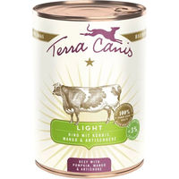 Produktbild von Terra Canis Light Hundefutter Rind mit Kürbis zur Gewichtsreduktion 6x400g