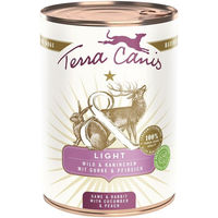 Produktbild von Terra Canis Light Hundefutter Wild und Kaninchen getreidefrei 6x400 g
