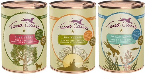 Produktbild von Terra Canis Love the Planet Mixpaket SunTree & Ocean Hundefutter 18x400g