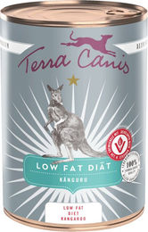 Produktbild von Terra Canis Low Fat Diet Hund Nassfutter Känguru Getreidefrei und Glutenfrei 6 x 400 g