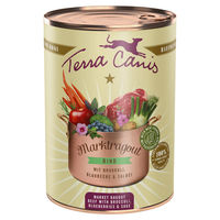 Produktbild von Terra Canis Marktragout Rind mit Brokkoli, Blaubeere und Salbei, getreidefrei und glutenfrei, 6 x 385 g - 6 x 385 g