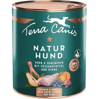 Produktbild von Terra Canis Naturhund Hundefutter Adult Huhn und Kaninchen mit Süßkartoffel und Birne Getreidefrei und Glutenfrei 12 x 800 g