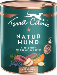 Produktbild von Terra Canis Naturhund Hundefutter Adult Rind und Wild mit Kürbis und Apfel Getreidefrei 12 x 800 g