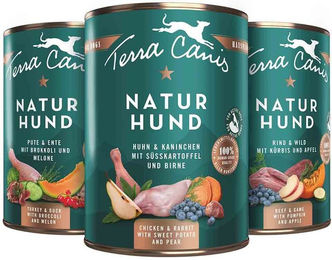 Terra Canis Naturhund Hundefutter Huhn-Kaninchen 6x400g – Bild 1 von 2