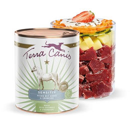 Terra Canis Pferd Sensitiv Hundefutter mit Gurke und Erdbeere getreidefrei 800g - 6 x 800 g – Bild 1 von 3
