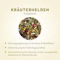 Produktbild von Terra Canis Primaballerina Kräuterhelden Nahrungsergänzung für Hunde zur Unterstützung von Gelenken und Knochen 60g - 60 g