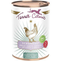 Produktbild von Terra Canis Schonkost Nassfutter Huhn mit Karotte Kartoffel Hüttenkäse und Kamille 6x400g