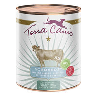Produktbild von Terra Canis Schonkost Nassfutter Kalb mit Karotte Kartoffel Hüttenkäse und Kamille 6x800g